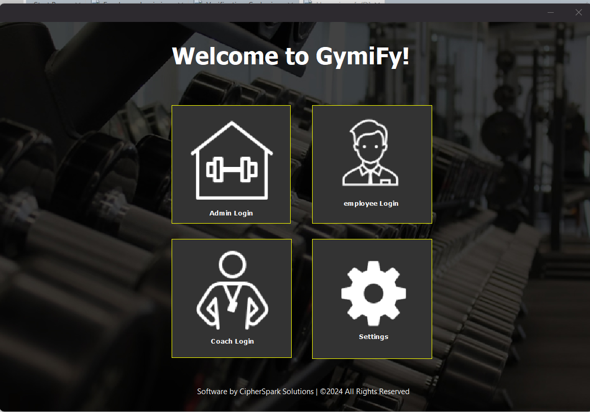 GYM (POS System) On Going